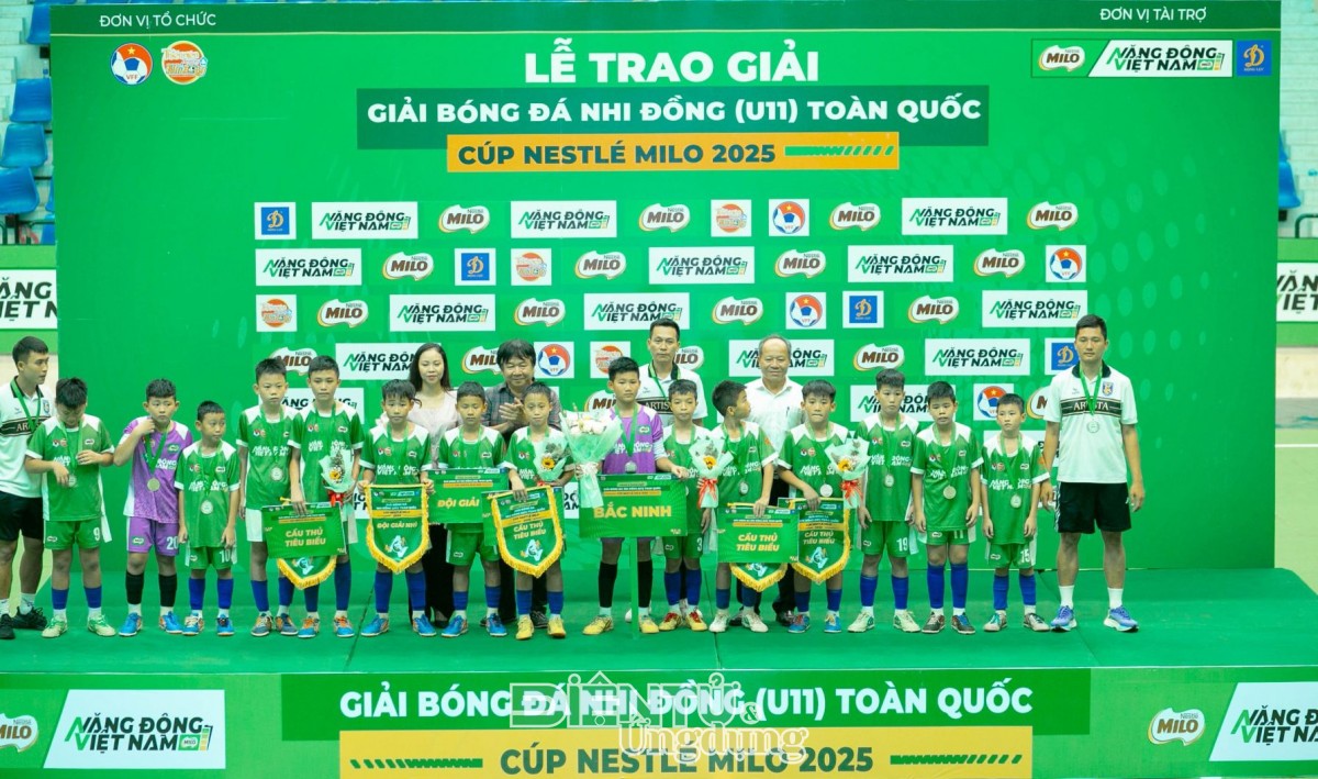 U11 Hưng Yên vô địch giải Bóng đá Nhi đồng Toàn quốc