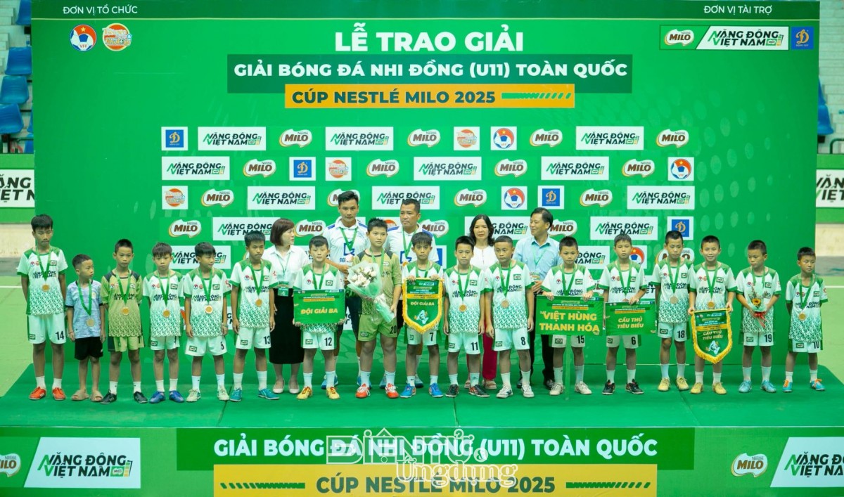 U11 Hưng Yên vô địch giải Bóng đá Nhi đồng Toàn quốc U11 Hưng Yên vô địch giải Bóng đá Nhi đồng Toàn quốc