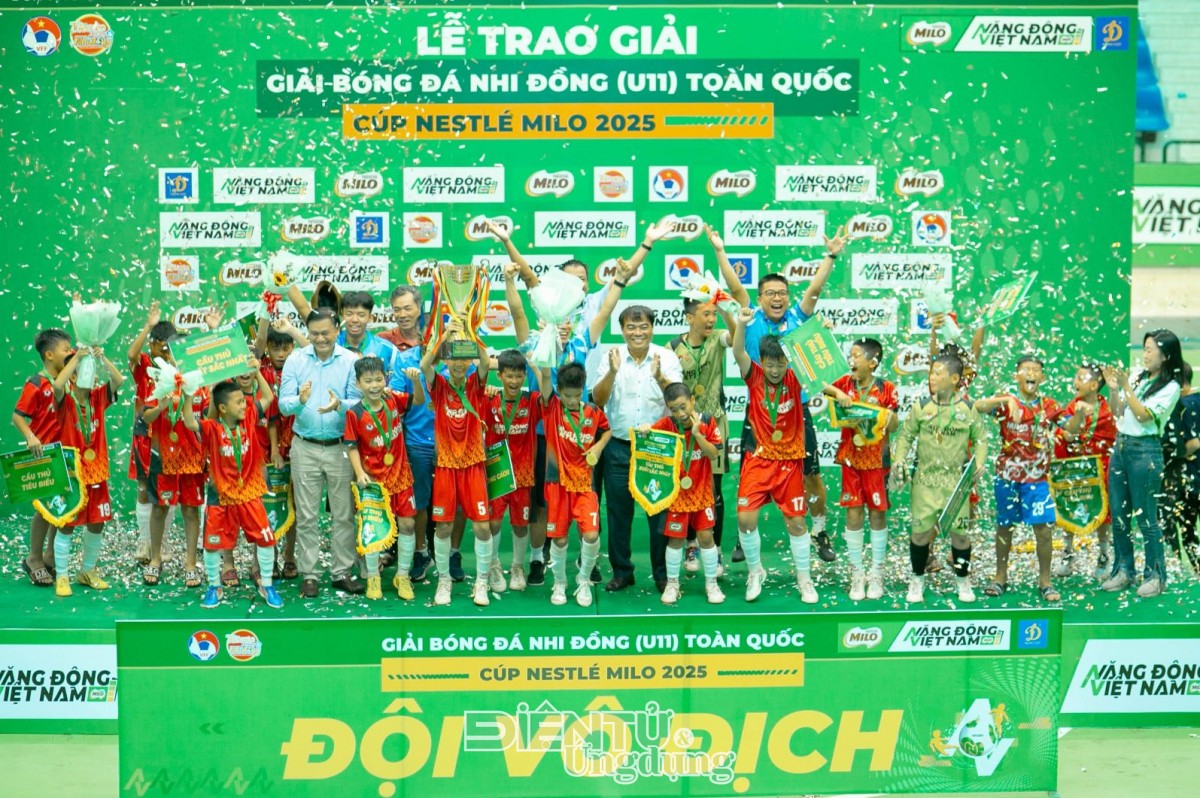 U11 Hưng Yên vô địch giải Bóng đá Nhi đồng Toàn quốc