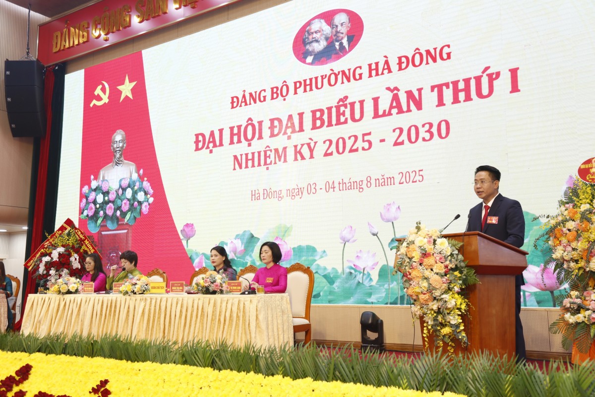 Đại hội đại biểu Đảng bộ phường Hà Đông nhiệm kỳ 2025-2030 thành công tốt đẹp Đại hội đại biểu Đảng bộ phường Hà Đông nhiệm kỳ 2025-2030 thành công tốt đẹp