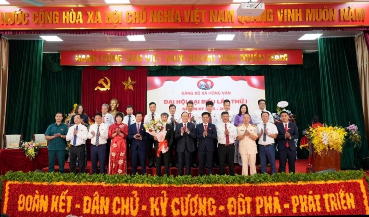 Hồng Vân tổ chức thành công Đại hội Đảng bộ xã lần thứ I, nhiệm kỳ 2025-2030