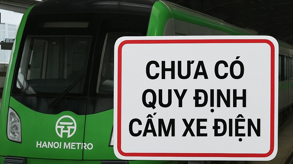 Lãnh đạo Hà Nội Metro lên tiếng về thông tin cấm xe điện và xe có pin lên tàu