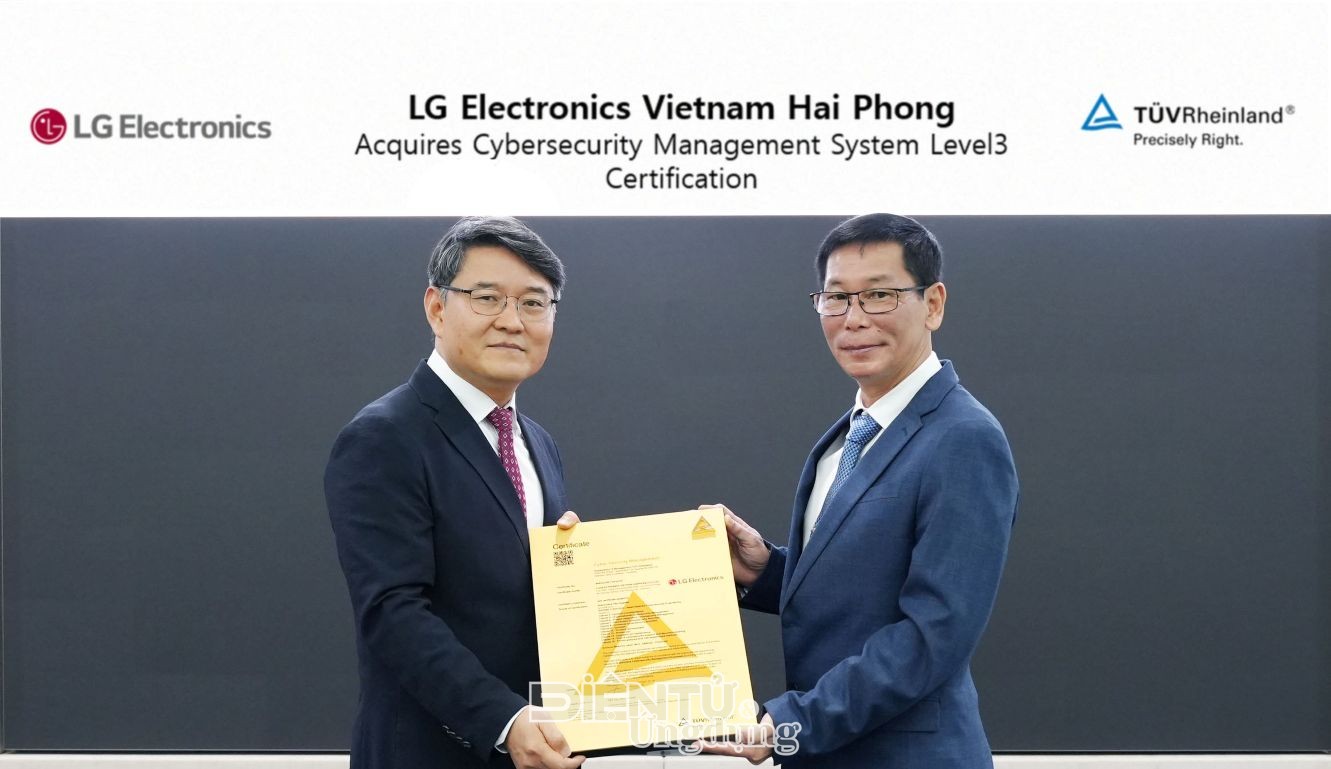 Nhà máy sản xuất linh kiện ô tô LG đạt chứng nhận hệ thống Quản lý an toàn an ninh mạng Nhà máy sản xuất linh kiện ô tô LG đạt chứng nhận hệ thống Quản lý an toàn an ninh mạng