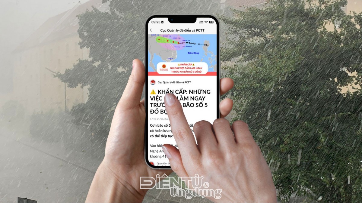 Ứng phó khẩn cấp với cơn bão số 5, Bộ NN&MT gửi gần 40 triệu tin nhắn 