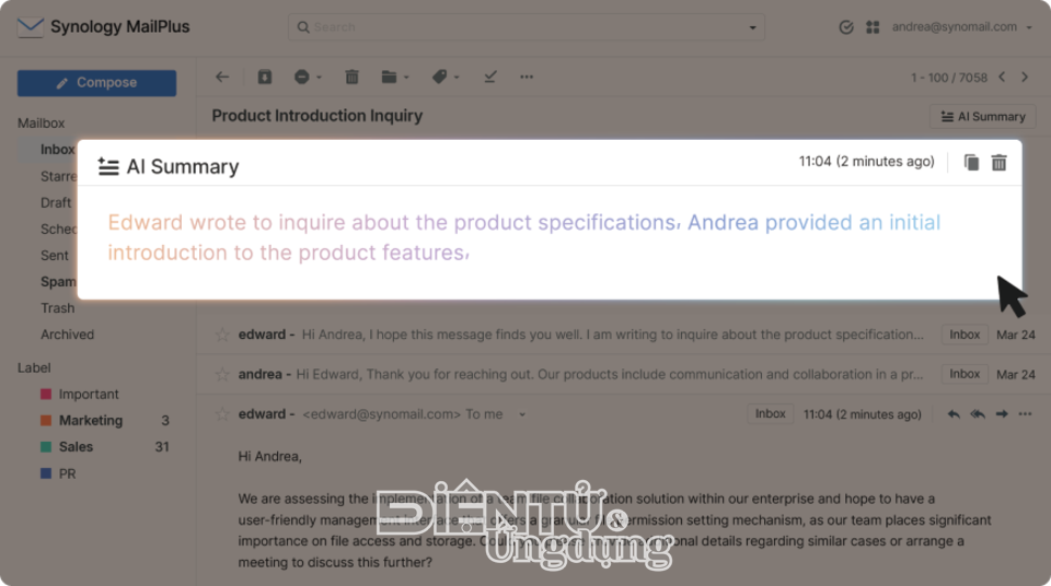 Synology ra mắt bản nâng cấp AI cho Office Suite