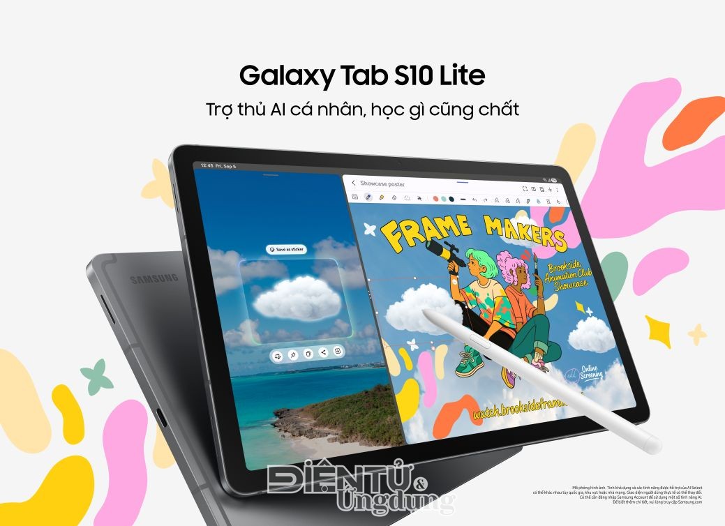 Galaxy Tab S10 Lite: Máy tính bảng tối ưu cho mọi nhu cầu sử dụng hàng ngày