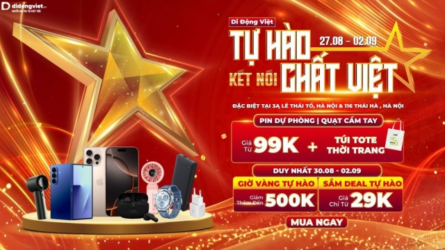 Mừng đại lễ 02/9, săn seal công nghệ giá từ 29 nghìn đồng