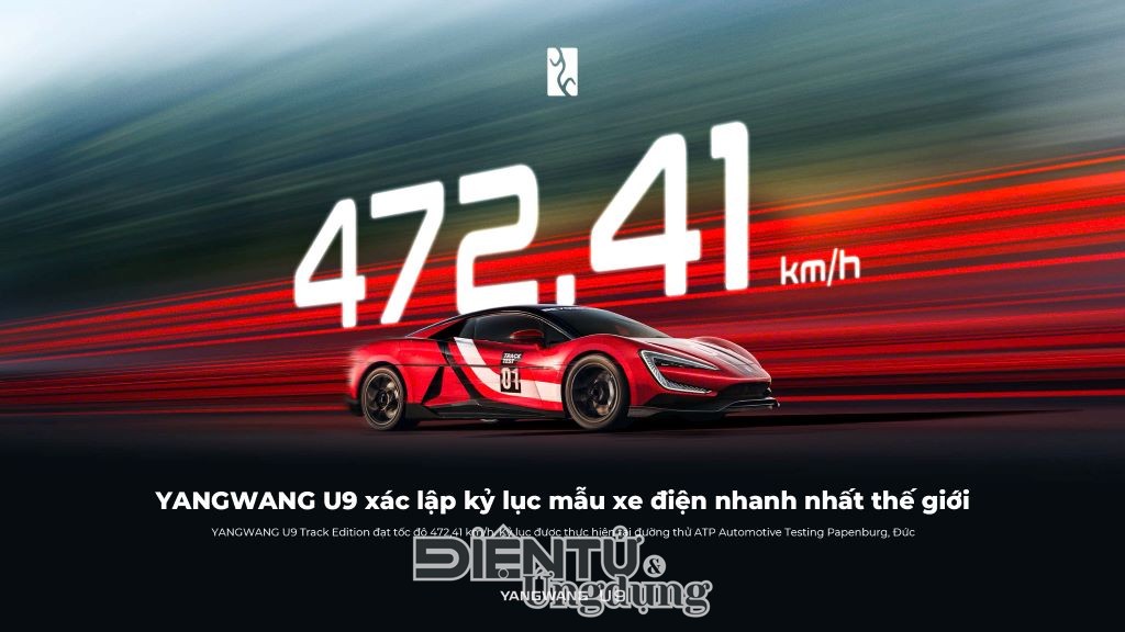 YANGWANG U9 trở thành xe điện nhanh nhất hành tinh với tốc độ 472 km/h