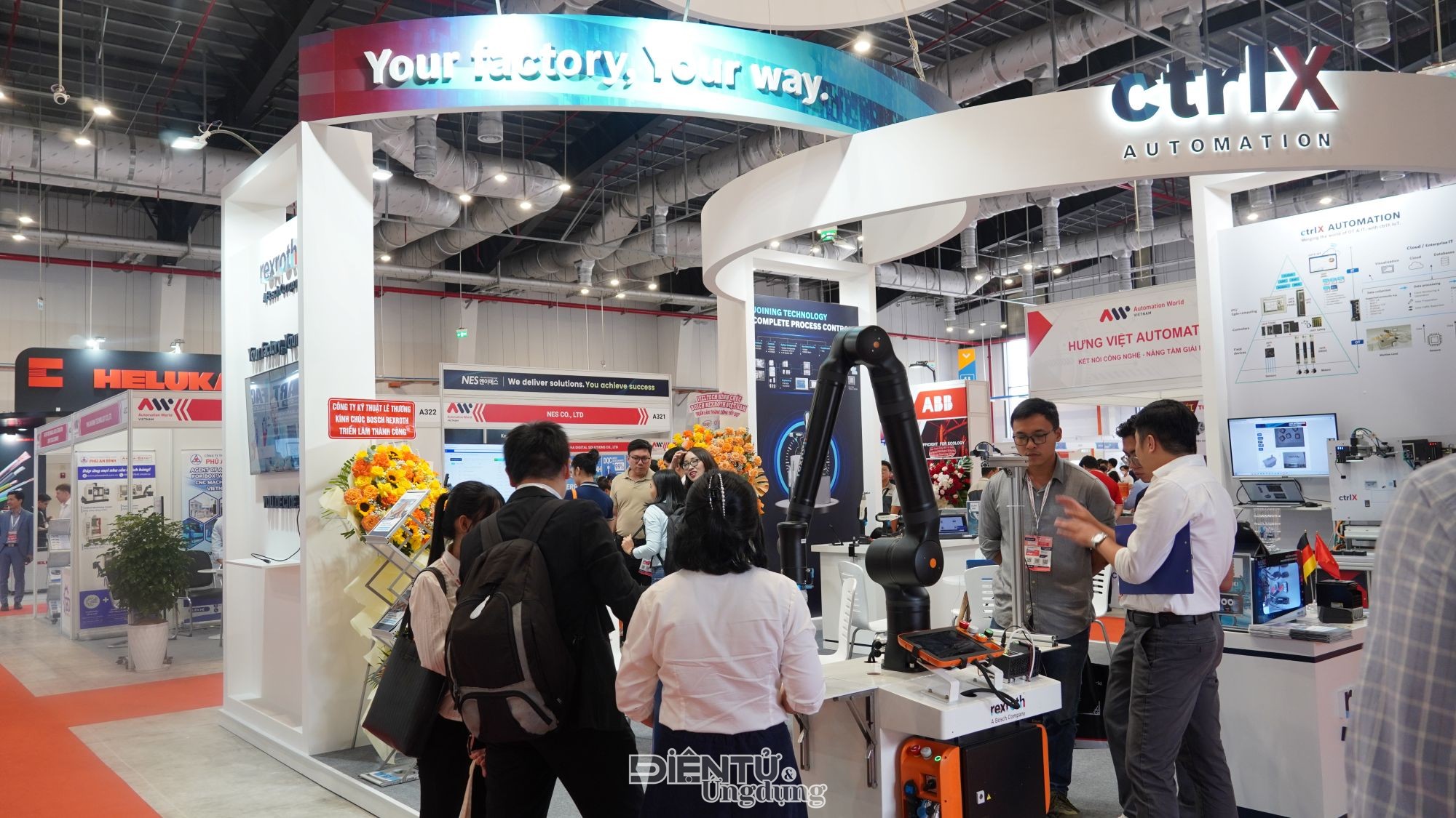 Bosch Rexroth ‘trình diễn’ nhà máy thông minh tại Automation World Vietnam