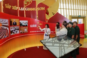 Ấn tượng không gian trưng bày Bộ Nội vụ tại Triển lãm thành tựu đất nước