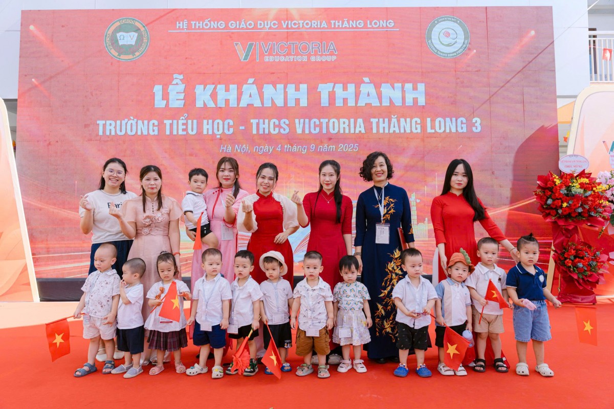 Khánh thành Trường Tiểu học và Trung học cơ sở Victoria Thăng Long 3 tại Hà Nội