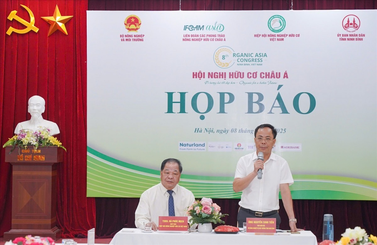 Hội nghị Hữu cơ Châu Á lần thứ VIII sẽ diễn ra tại Ninh Bình vào tháng 9/2025