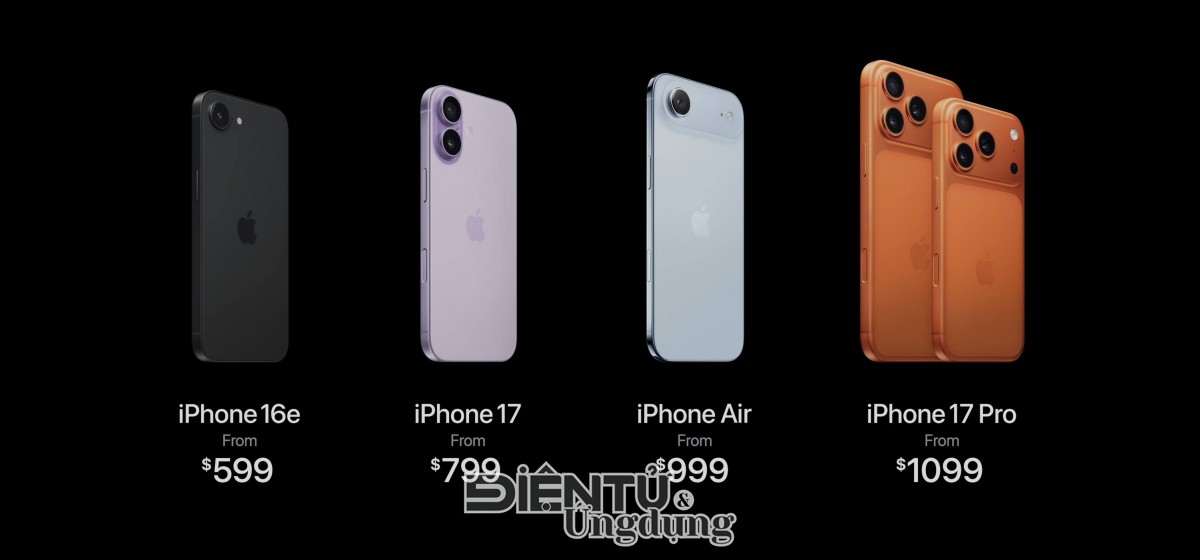 Di Động Việt nhận đăng ký thông tin iPhone 17 series sớm
