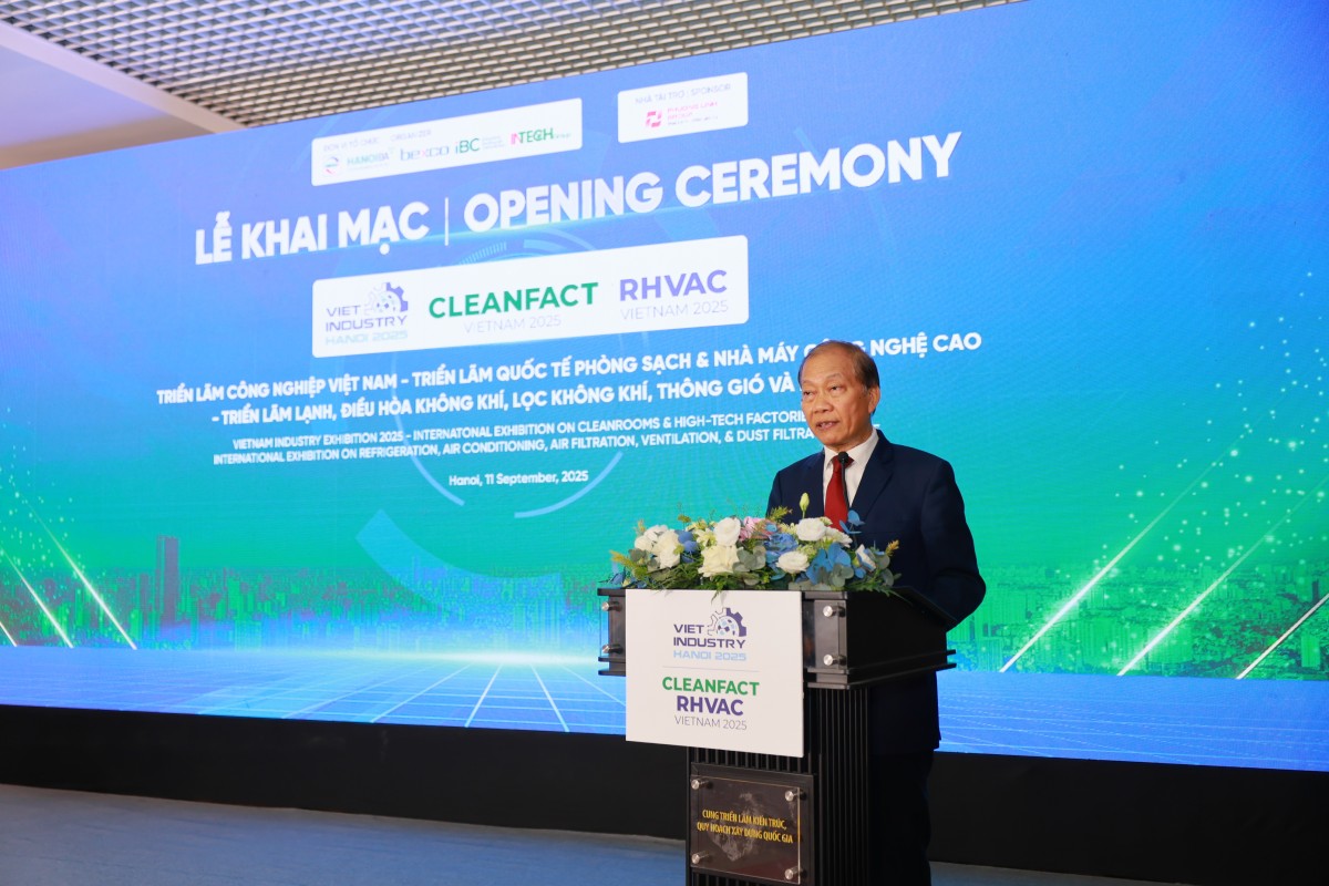 Khai mạc chuỗi sự kiện quốc tế Viet Industry – Cleanfact & RHVAC Vietnam 2025 Khai mạc chuỗi sự kiện quốc tế Viet Industry – Cleanfact & RHVAC Vietnam 2025