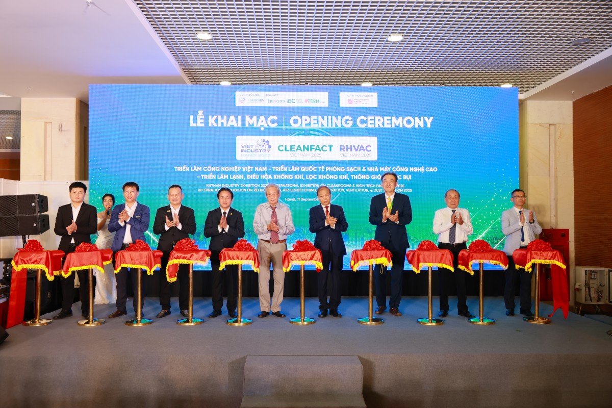 Khai mạc chuỗi sự kiện quốc tế Viet Industry – Cleanfact & RHVAC Vietnam 2025 Khai mạc chuỗi sự kiện quốc tế Viet Industry – Cleanfact & RHVAC Vietnam 2025