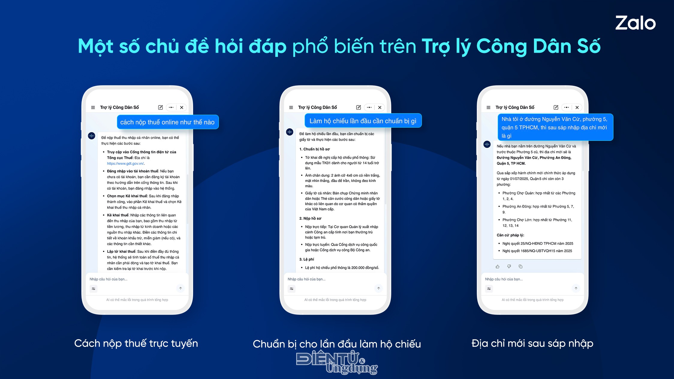 Zalo ra mắt Trợ lý công dân số AI