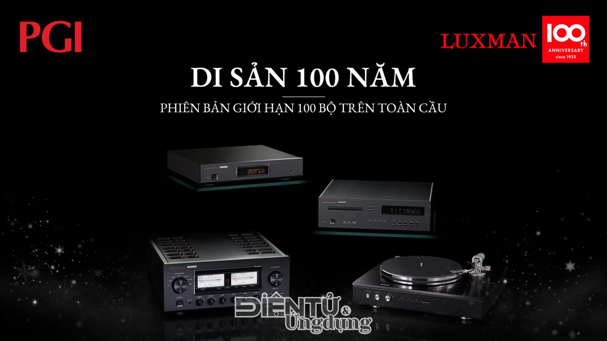 PGI trình diễn bộ sản phẩm LUXMAN Black Edition CENTENNIAL PGI trình diễn bộ sản phẩm LUXMAN Black Edition CENTENNIAL