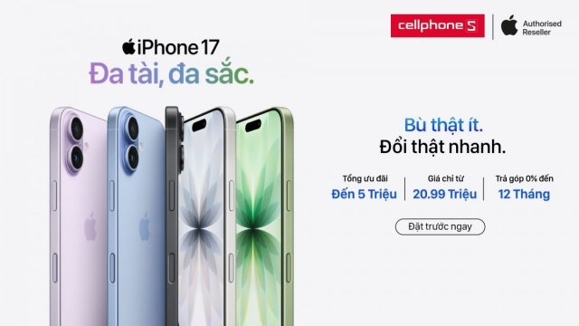Đặt trước iPhone 17 series và iPhone Air chính hãng, ưu đãi đến 7 triệu