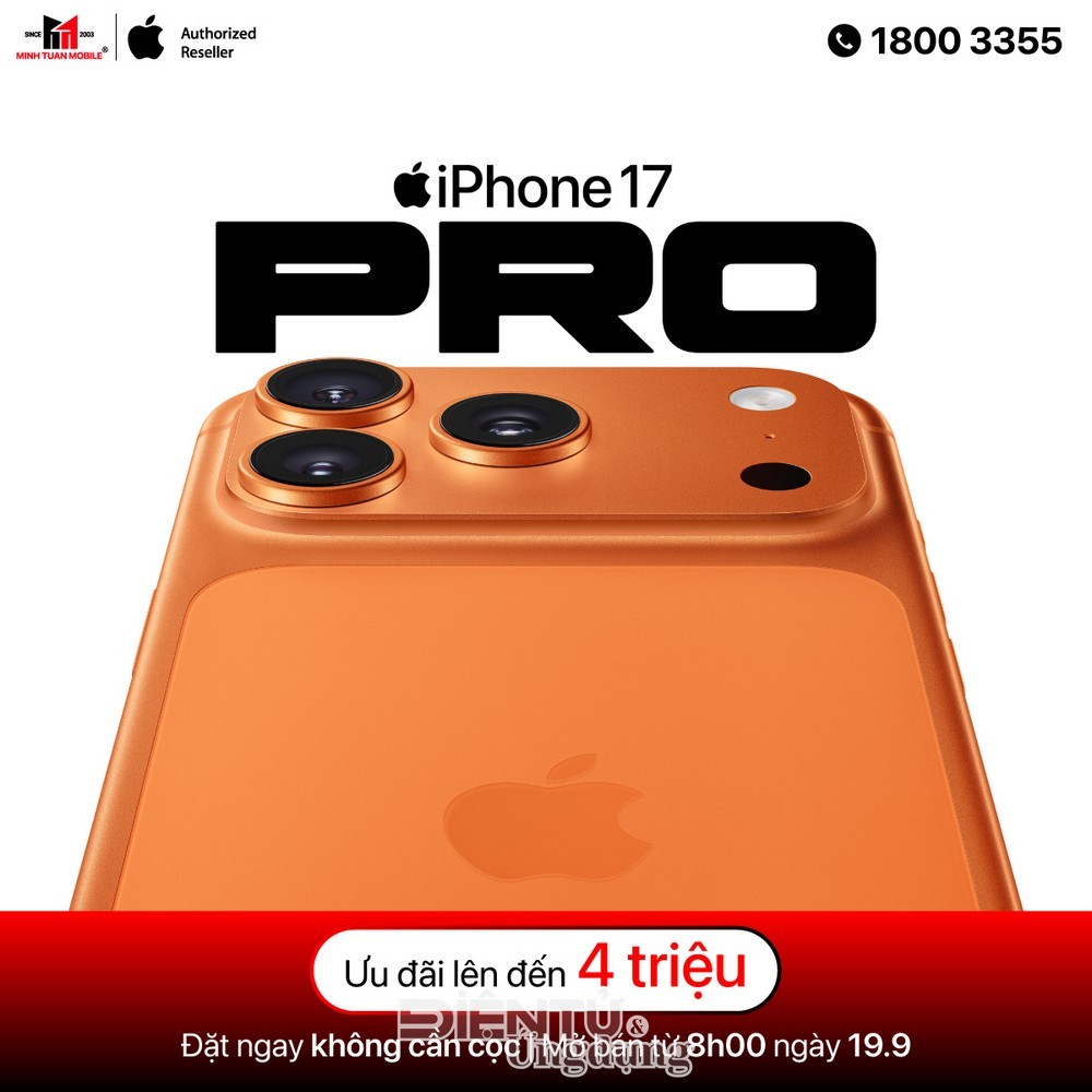 Minh Tuấn Mobile chính thức mở đặt cọc iPhone 17  Minh Tuấn Mobile chính thức mở đặt cọc iPhone 17