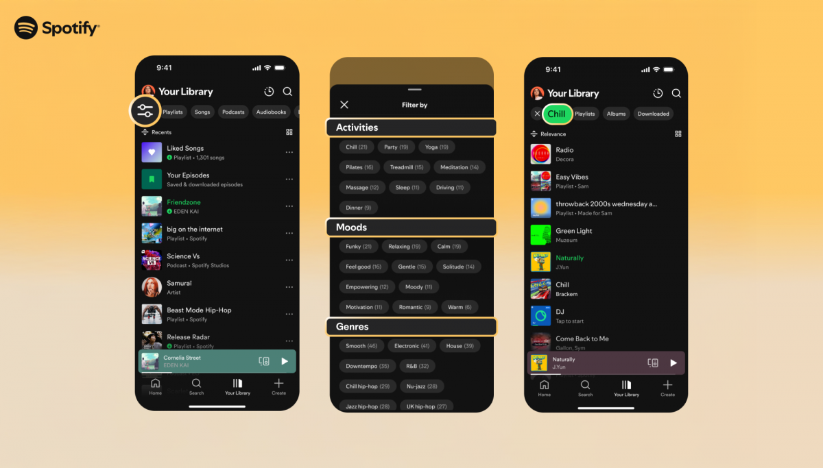 Cá nhân hóa thư viện Spotify với bộ lọc thông minh