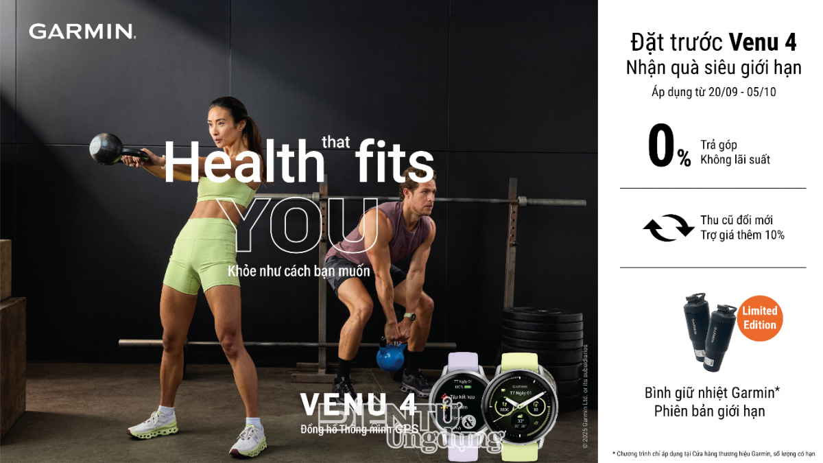 Garmin Venu 4, chăm sóc sức khỏe toàn diện hơn