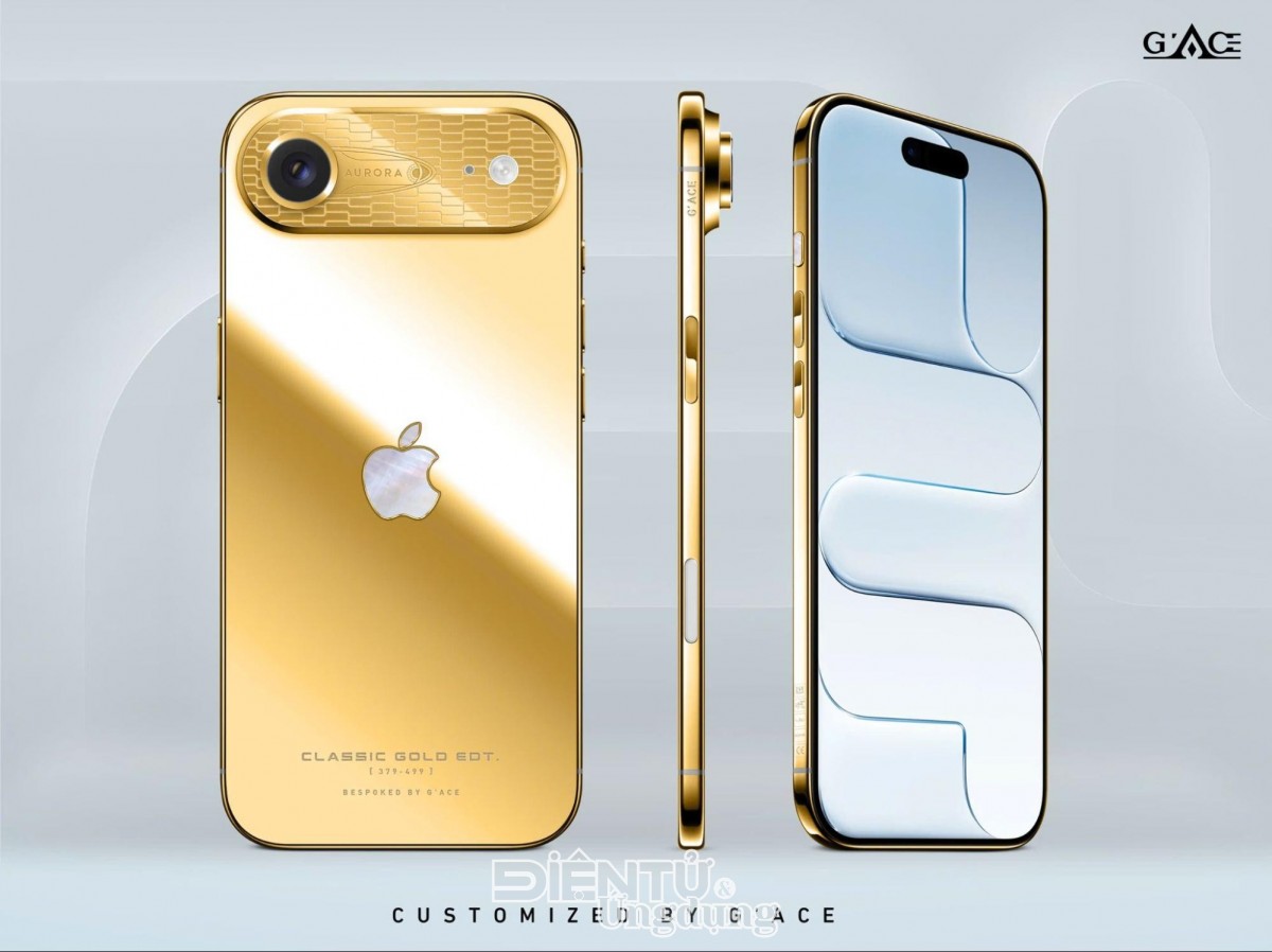 iPhone Air và iPhone 17 Pro Max mạ vàng