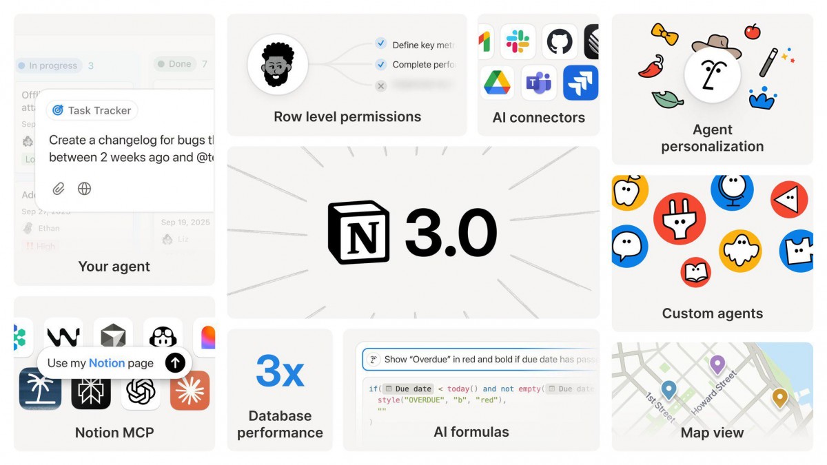 Notion 3.0 với trợ lý AI tác nhân mới. Ảnh: Notion Notion 3.0 với trợ lý AI tác nhân mới. Ảnh: Notion