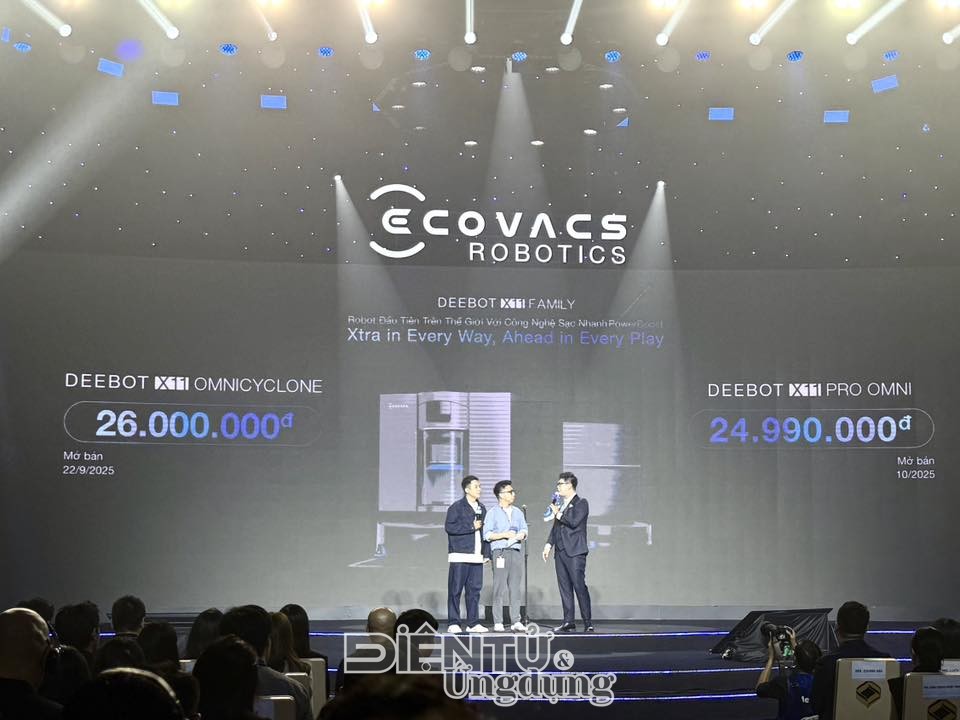 ECOVACS ra mắt bộ đôi robot hút bụi cao cấp DEEBOT X11 OmniCyclone và DEEBOT X11 Pro Omni