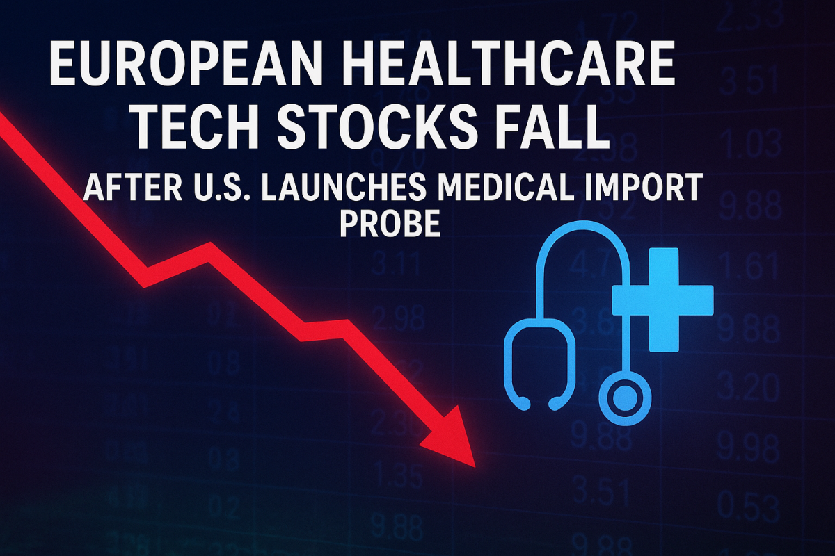 Các công ty công nghệ y tế châu Âu trượt dốc sau khi Hoa Kỳ mở cuộc điều tra nhập khẩu thiết bị