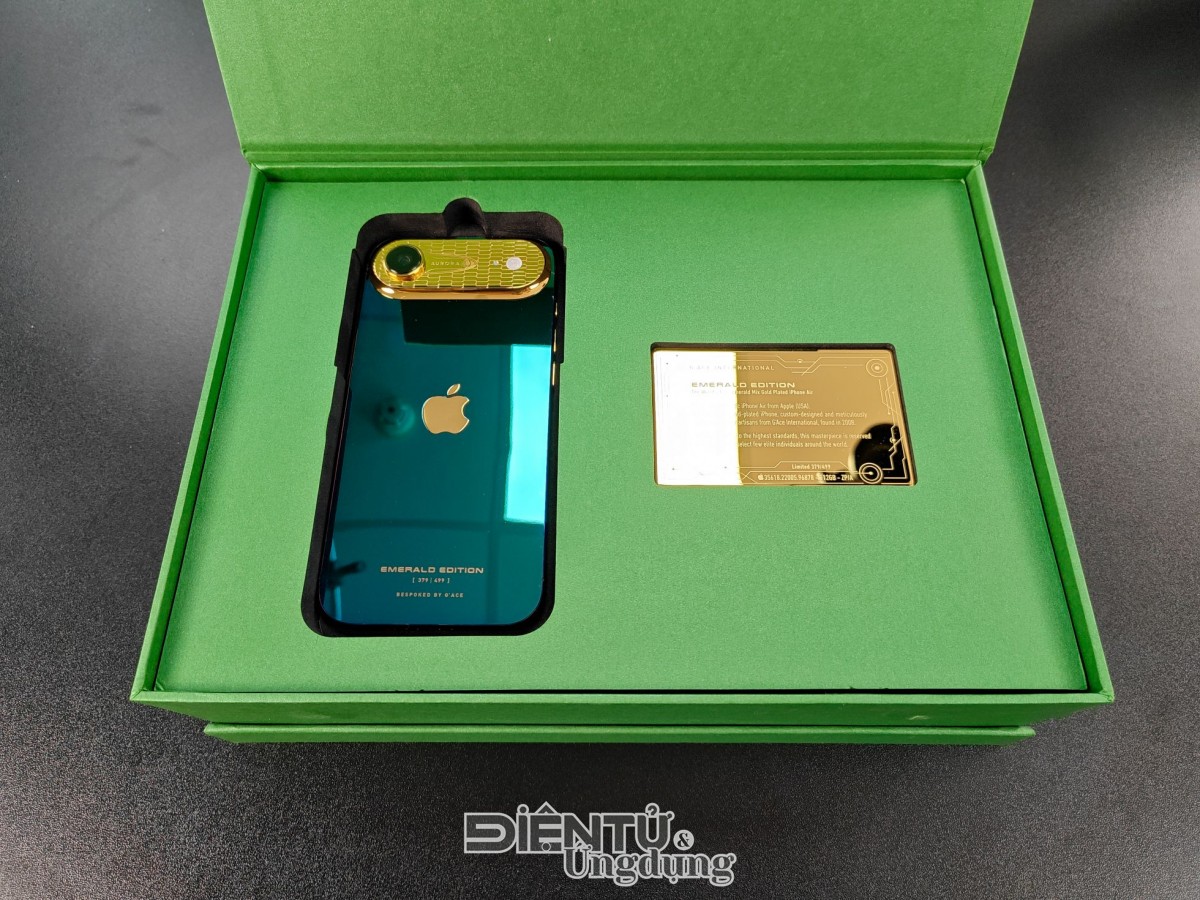 Chiếc iPhone Air Aurora xanh ngọc lục bảo độc bản đầu tiên trên thế giới được chế tác như thế nào?