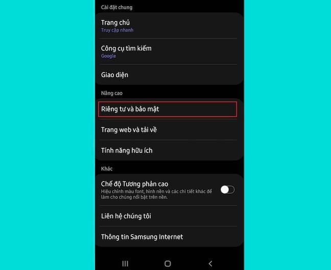 Hướng dẫn tắt quảng cáo, tăng cường bảo mật trên điện thoại Samsung