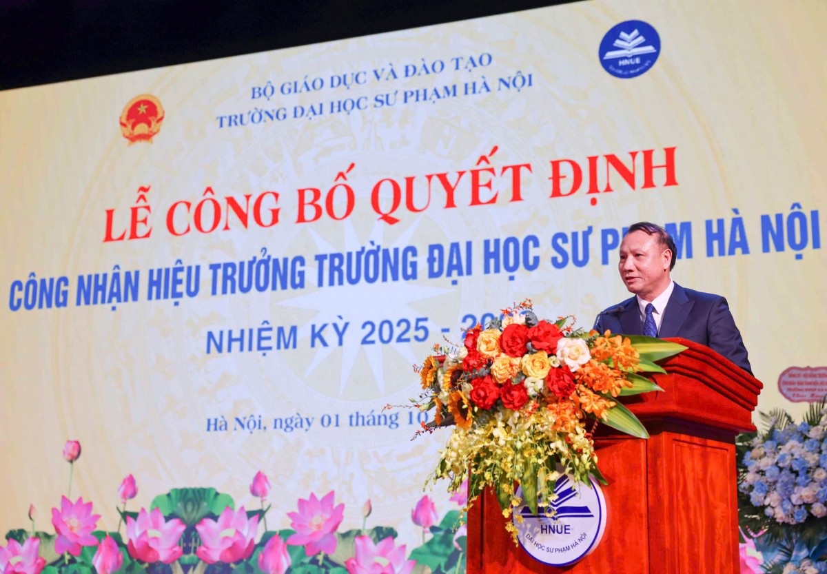 PGS.TS. Nguyễn Đức Sơn được công nhận Hiệu trưởng Trường Đại học Sư phạm Hà Nội nhiệm kỳ 2025–2030 PGS.TS. Nguyễn Đức Sơn được công nhận Hiệu trưởng Trường Đại học Sư phạm Hà Nội nhiệm kỳ 2025–2030