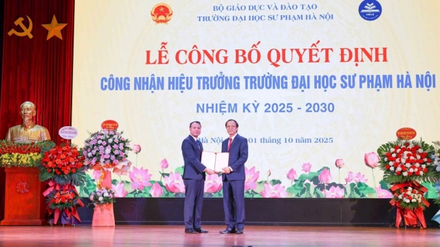 Trường Đại học Sư phạm Hà Nội có Hiệu trưởng mới nhiệm kỳ 2025-2030