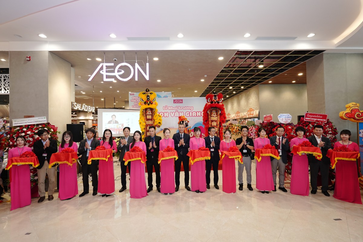 AEON khai trương Trung tâm Bách hóa Tổng hợp và Siêu thị AEON Văn Giang