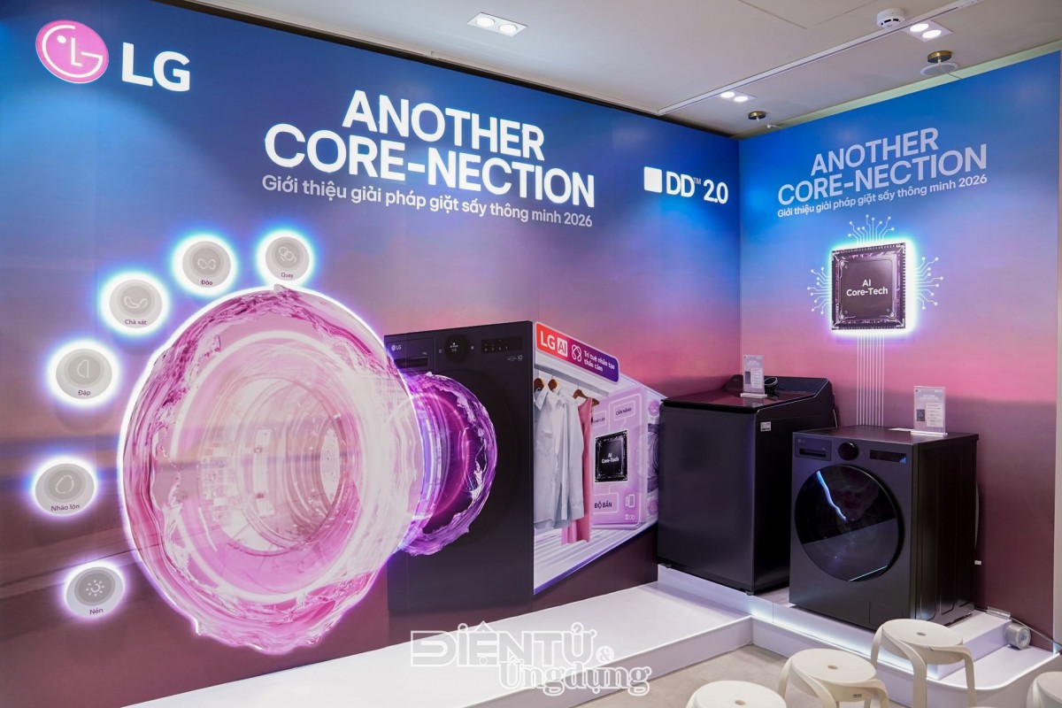 LG giới thiệu dải sản phẩm máy giặt sấy 2026 hoàn toàn mới