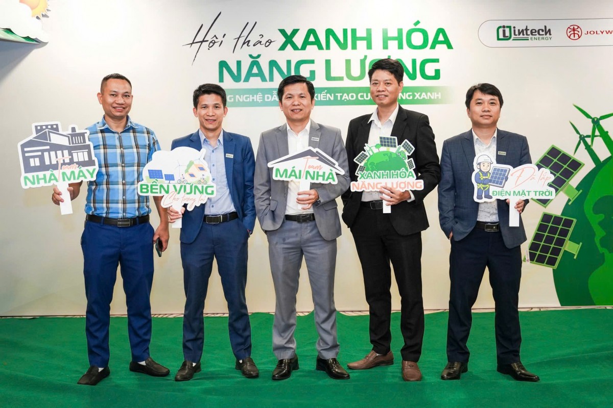 Intech Solar tổ chức hội thảo 'Xanh hóa năng lượng' thúc đẩy chuyển đổi bền vững Intech Solar tổ chức hội thảo 'Xanh hóa năng lượng' thúc đẩy chuyển đổi bền vững