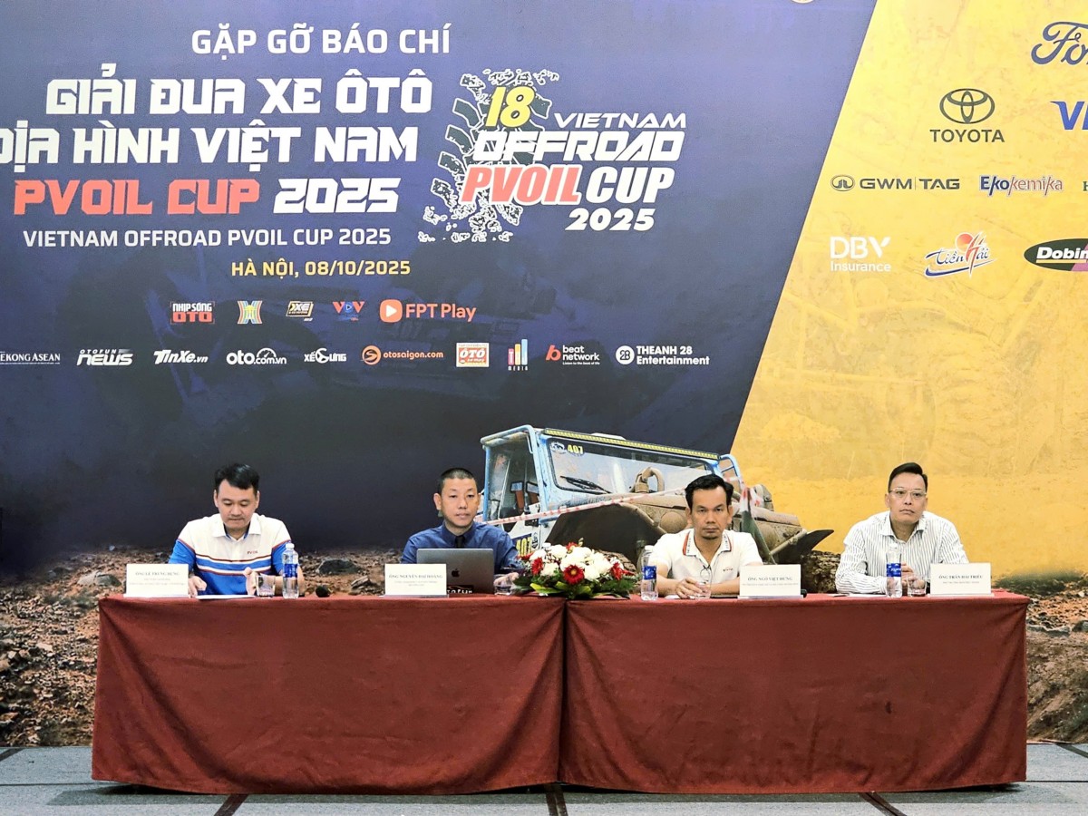 Giải đua xe Ô tô địa hình PVOIL VOC 2025 phá kỷ lục với 24 đường thi Giải đua xe Ô tô địa hình PVOIL VOC 2025 phá kỷ lục với 24 đường thi