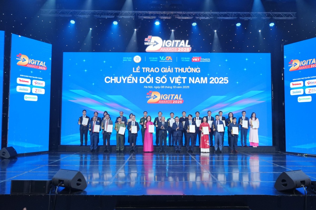 Giải thưởng Chuyển đổi số Việt Nam 2025: Tôn vinh 52 cơ quan, doanh nghiệp và cá nhân xuất sắc