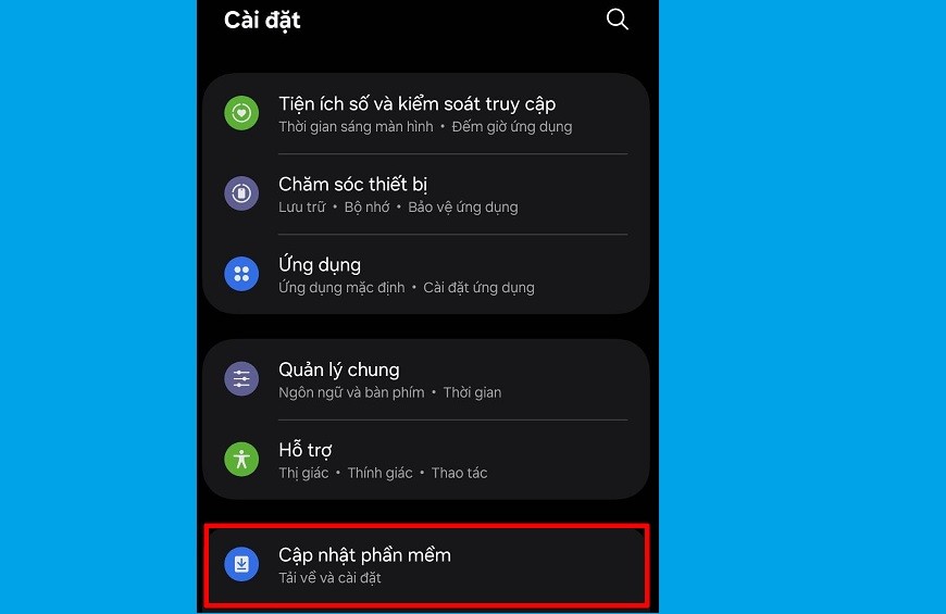 Cập nhật One UI 8.0 trên điện thoại Samsung