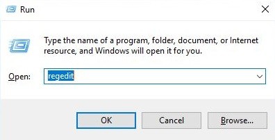 Gõ chữ Regedit