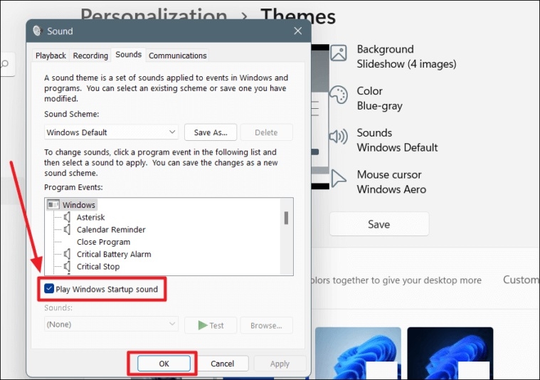 Tắt hiệu ứng âm thanh