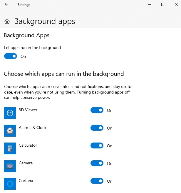 Tắt các ứng dụng chạy nền windows 11
