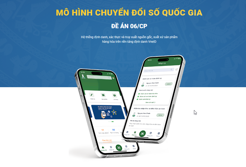 Hệ thống định danh, xác thực và truy xuất nguồn gốc, xuất xứ sản phẩm hàng hóa trên nền tảng định danh VneID