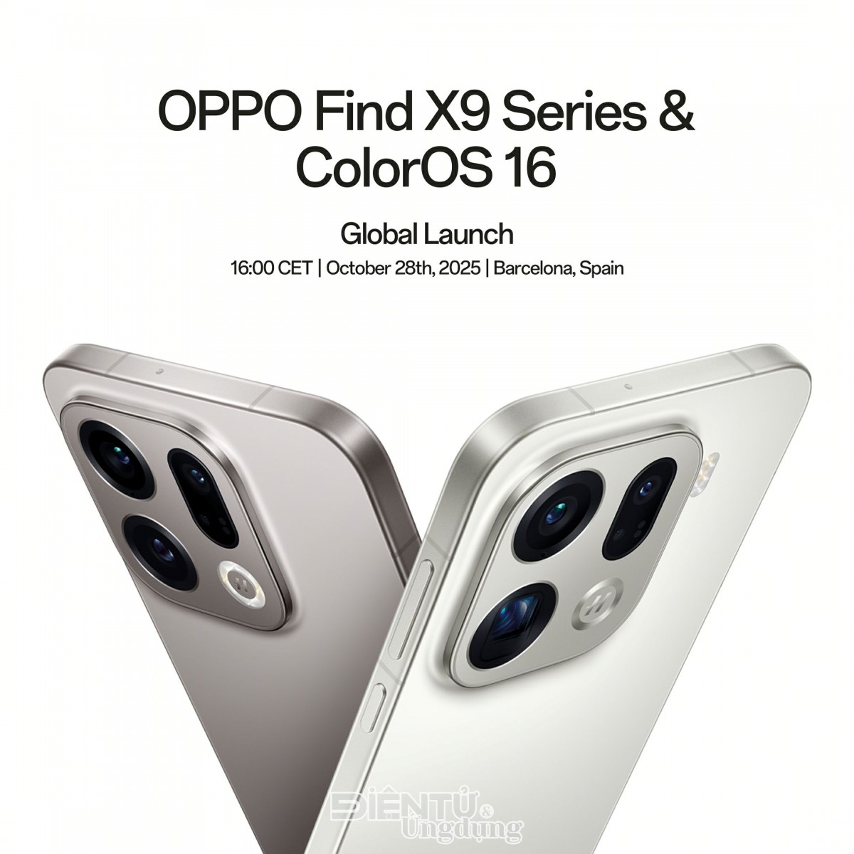 OPPO Find X9 Series sẽ ra mắt tại Việt Nam vào ngày 29 tháng 10 