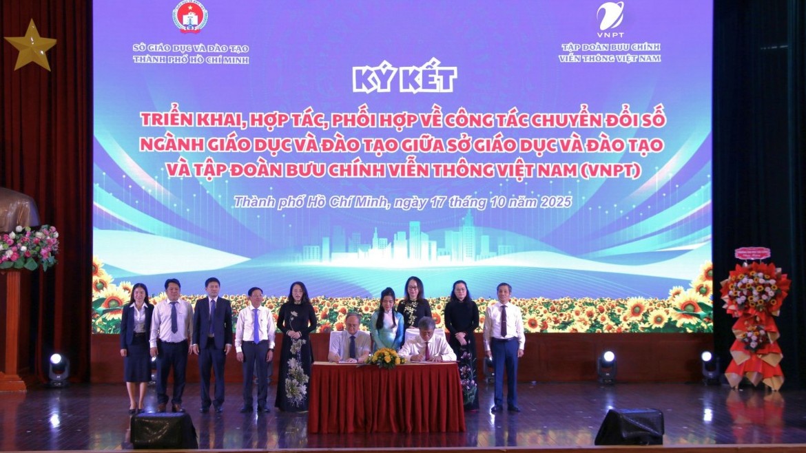 VNPT TP.HCM cùng Sở GD&ĐT chung tay thúc đẩy chuyển đổi số ngành giáo dục
