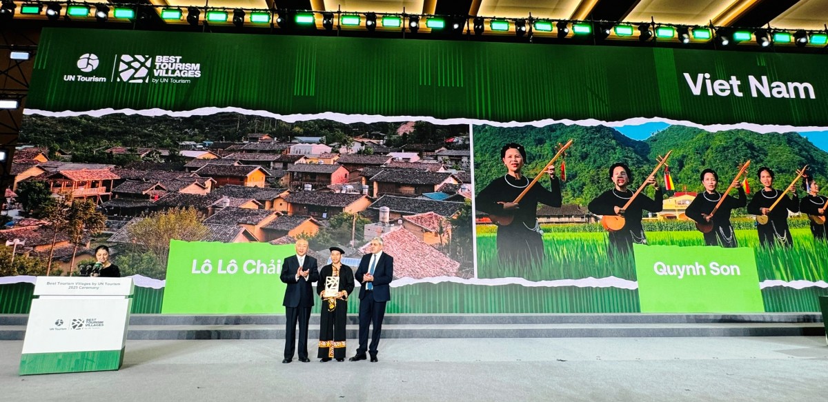 UN Tourism vinh danh Lô Lô Chải (Tuyên Quang) là Làng du lịch tốt nhất thế giới 2025