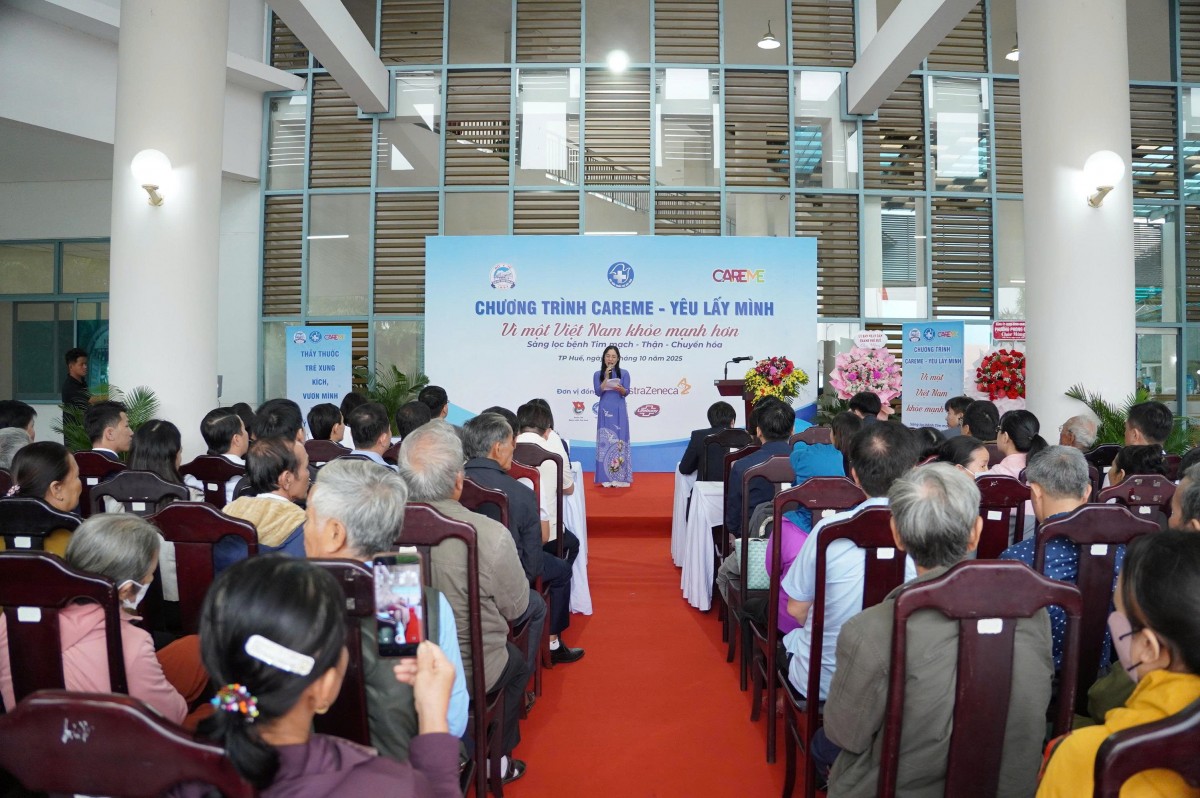 ‘CAREME – Yêu lấy mình’ khám sàng lọc Tim mạch – Thận – Chuyển hóa bằng AI cho hơn 1.000 người dân Huế ‘CAREME – Yêu lấy mình’ khám sàng lọc Tim mạch – Thận – Chuyển hóa bằng AI cho hơn 1.000 người dân Huế