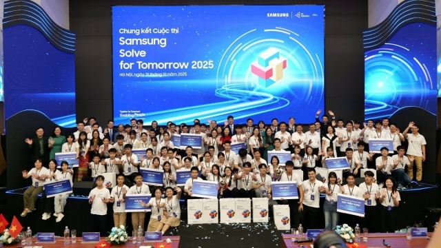 Hai dự án ứng dụng AI và công nghệ thể thao giành giải Nhất Samsung Solve for Tomorrow 2025