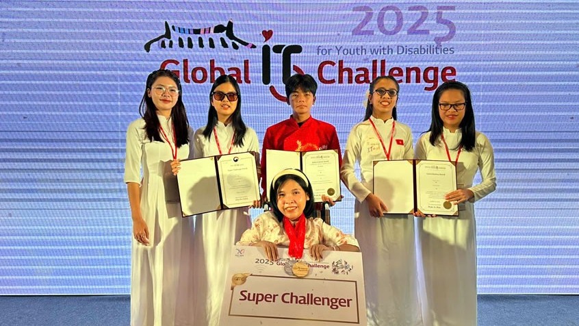 Thí sinh khuyết tật Việt Nam giành 3 giải thưởng tại cuộc thi công nghệ toàn cầu GITC 2025