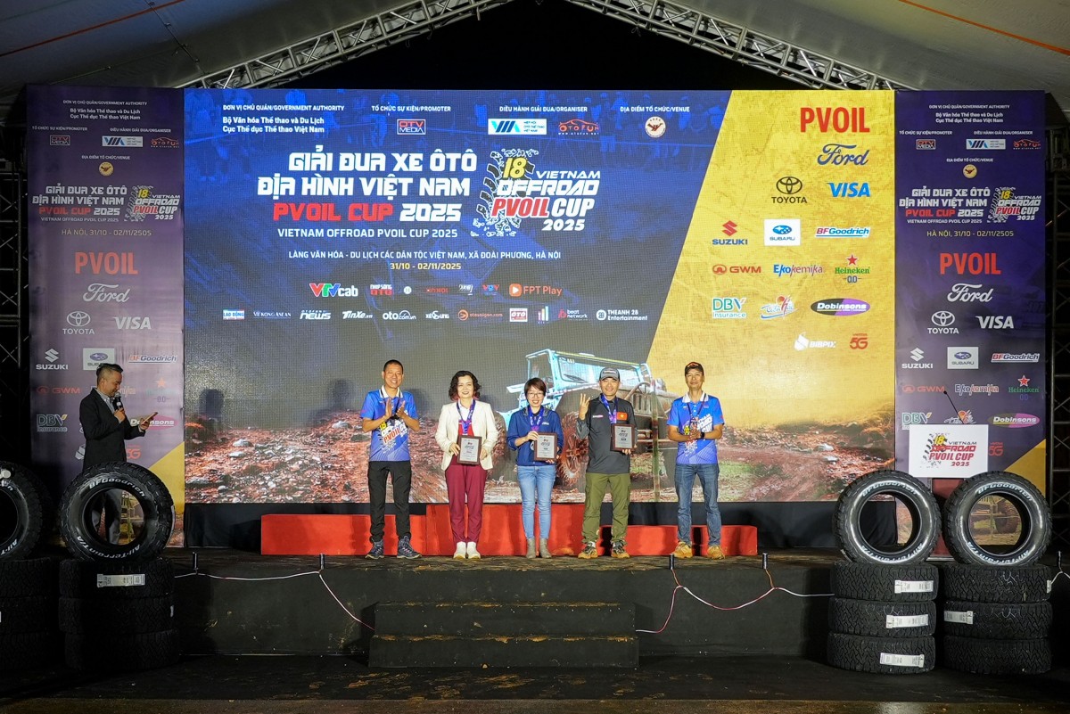 Bế mạc giải đua xe ô tô địa hình PVOIL VOC 2025. Bế mạc giải đua xe ô tô địa hình PVOIL VOC 2025.